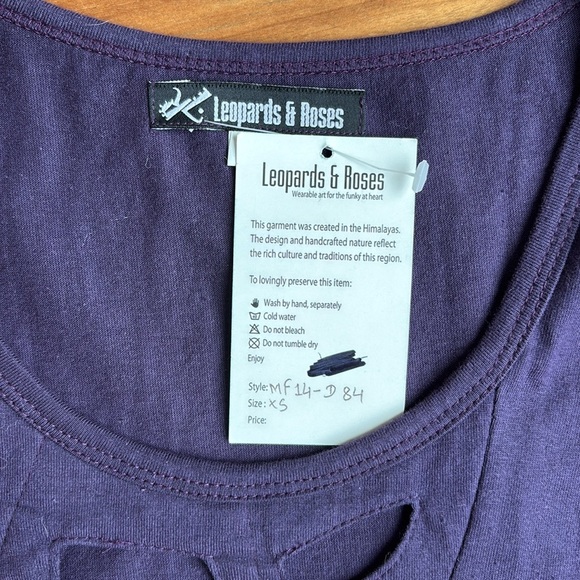 NWT Leopards & Roses cotton dress - Picture 3 of 10